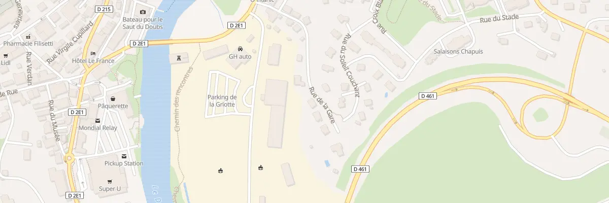 Plan du 12 Rue de la Gare à Villers-le-Lac
