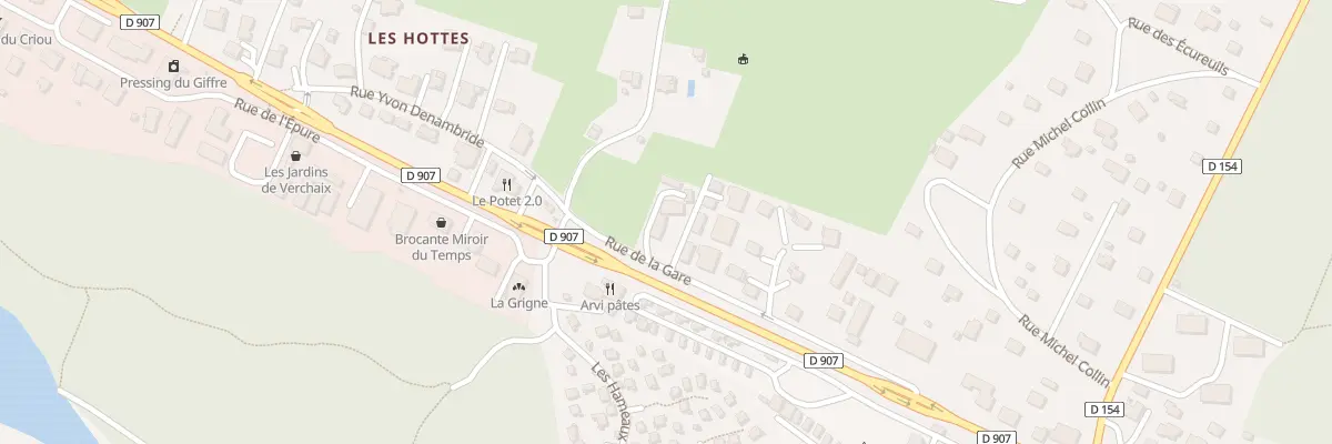 Plan du 240 Rue de la Gare à Verchaix
