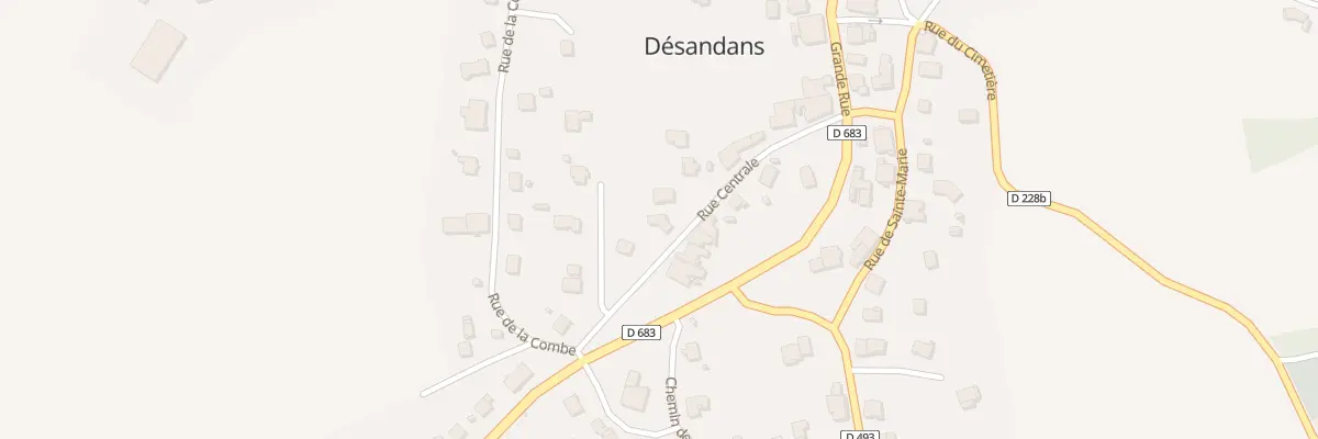 Plan du 12B Rue Centrale à Désandans