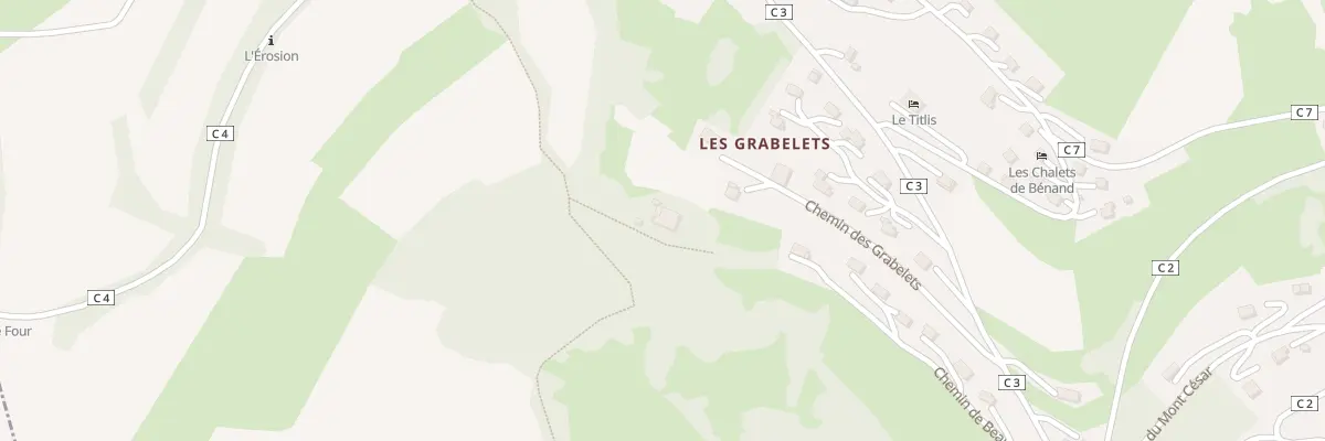 Plan du 5024 Les Grabelets à Bernex