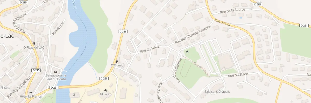 Plan du 8 Rue du Stade à Villers-le-Lac