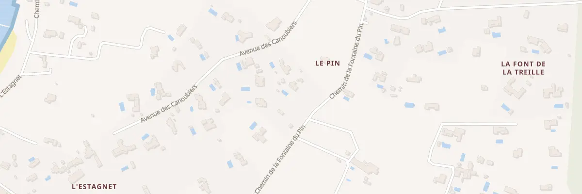 Plan du 35 Che de la Fontaine du Pin à Saint-Tropez