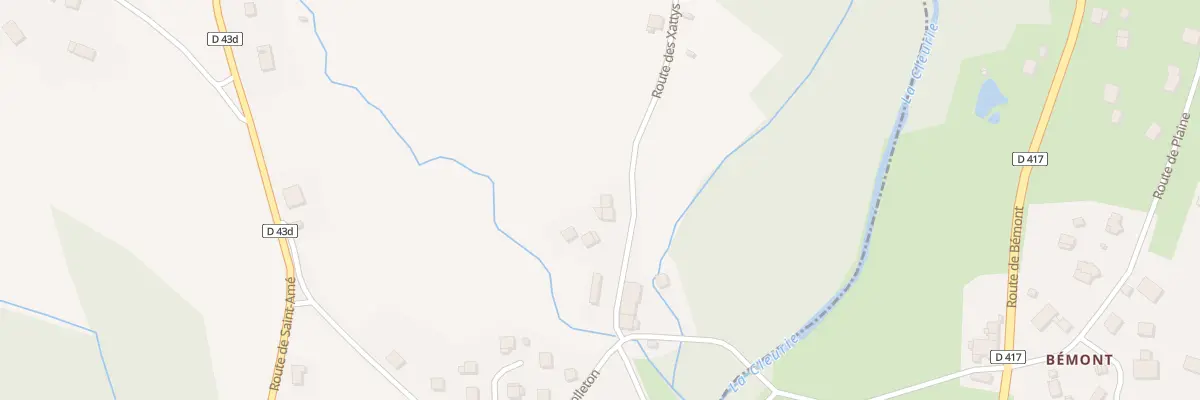 Plan du 7 Rte des Xattys à Cleurie
