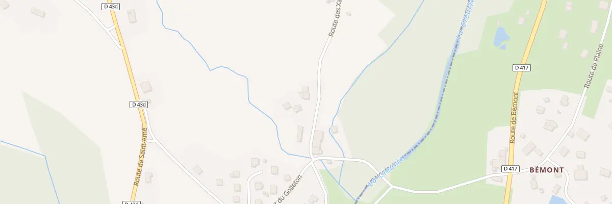 Plan du 6 Rte des Xattys à Cleurie