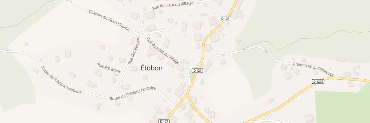 Plan du 2 Rue du Haut du Village à Étobon