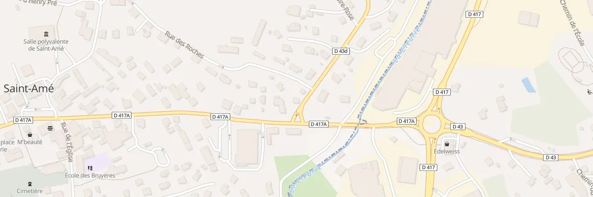 Plan du 1 Rte de Cleurie à Saint-Amé