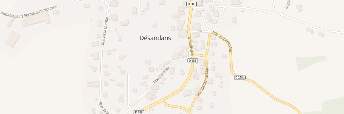 Plan du 4 Rue Centrale à Désandans