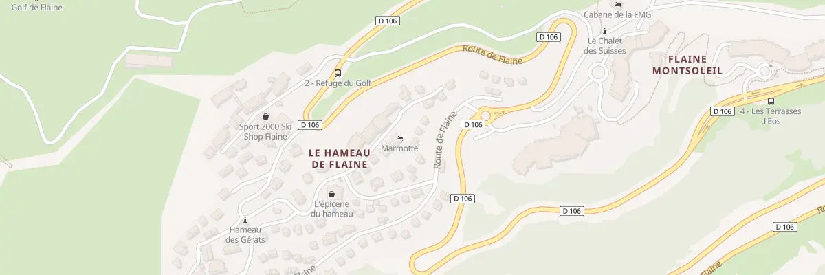 Plan du 5010Y Flaine à Arâches-la-Frasse