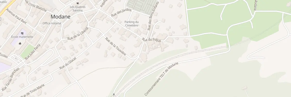Plan du 185 Rue de la touvière à Modane