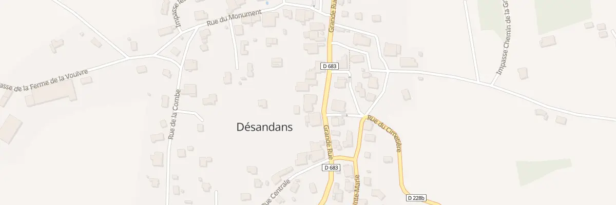 Plan du 29 Gr Grande Rue à Désandans