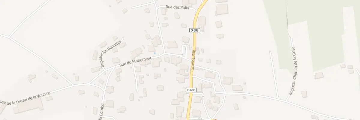 Plan du 1 Rue du Monument à Désandans