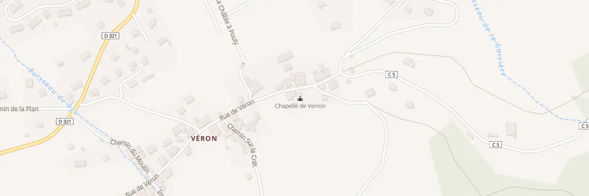 Plan du 9 Rue de Véron à Lugrin
