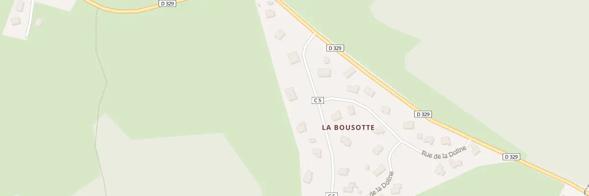 Plan du 4B Rue de la Boussotte au Bizot