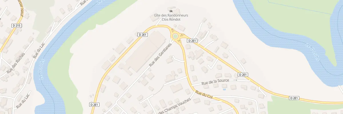 Plan du 2 Rue du Col à Villers-le-Lac