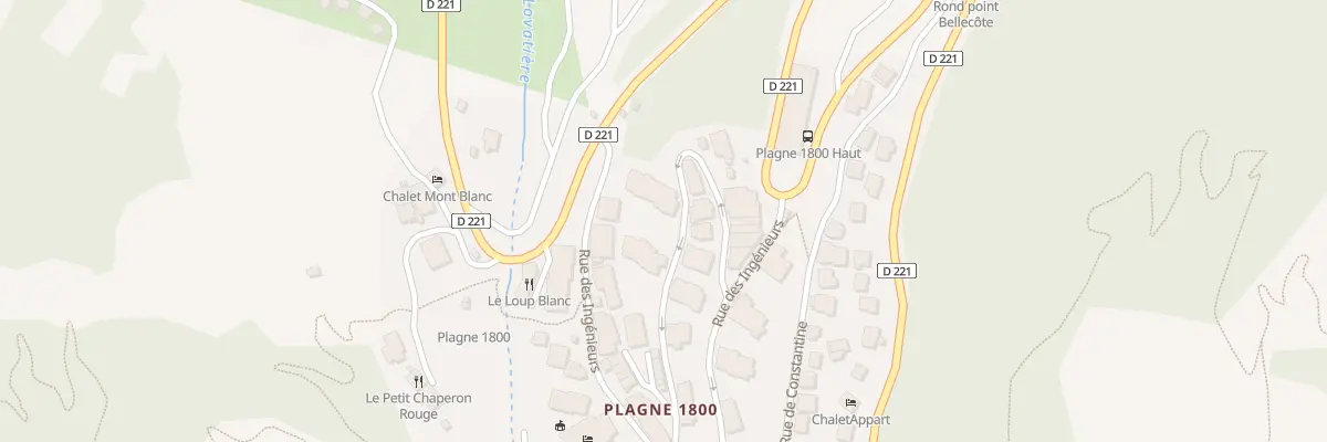 Plan du 160 Rue de la Desserte Plagne 1800 à La Plagne Tarentaise