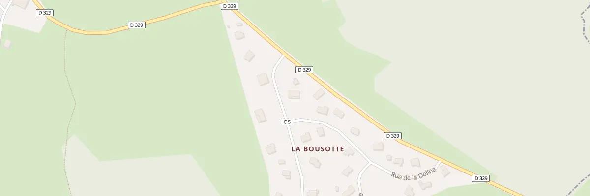 Plan du 3 Rue de la Boussotte au Bizot