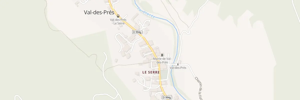 Plan du 5127 Le Serre à Val-des-Prés