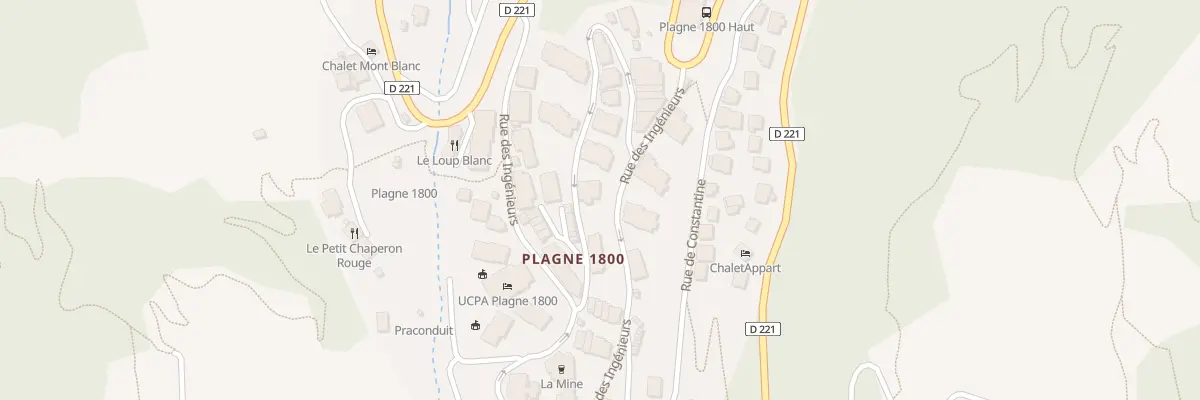 Plan du 257 Rue de la Desserte Plagne 1800 à La Plagne Tarentaise