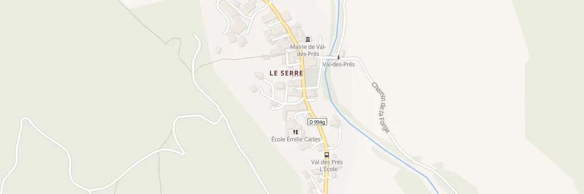 Plan du 5110 Le Serre à Val-des-Prés