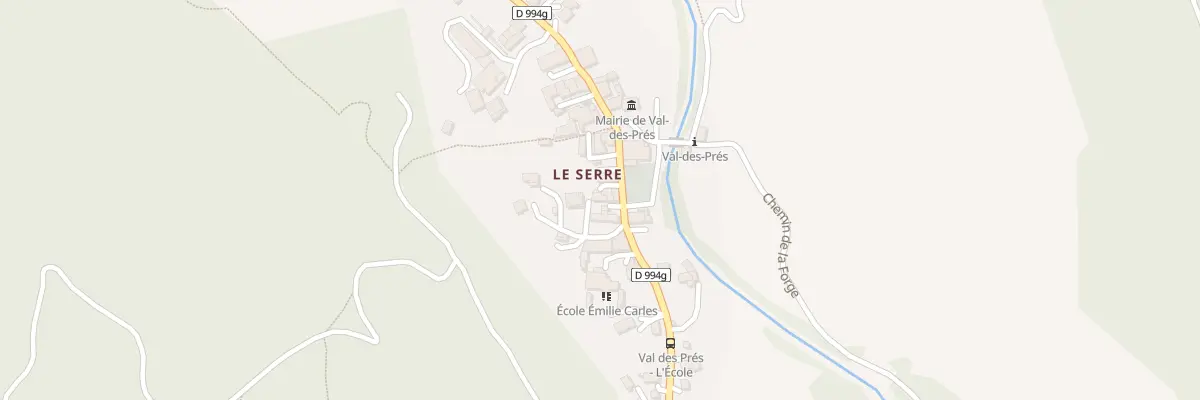 Plan du 5114 Le Serre à Val-des-Prés