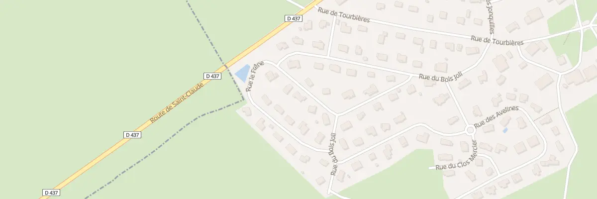 Plan du 28 Rue du Bois Joli à La Chenalotte