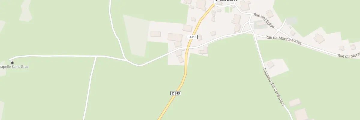 Plan du 14 Rue des Gelines à Péseux