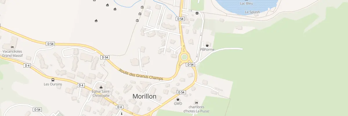 Plan du 727 Rte des Grandschamps à Morillon