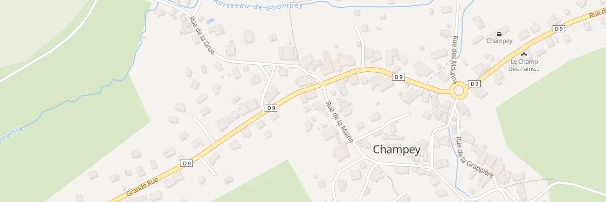 Plan du 17 Grande Rue à Champey