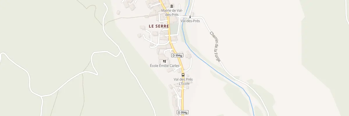 Plan du 5106 Le Serre à Val-des-Prés