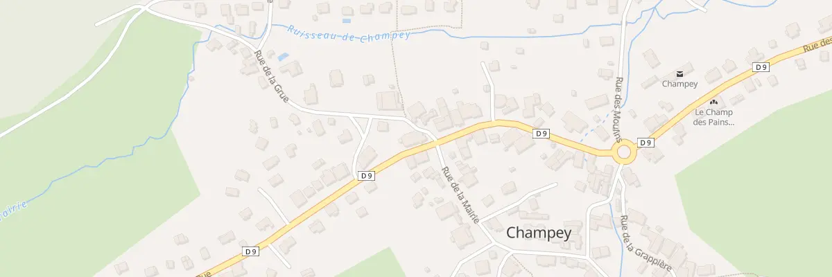 Plan du 1 Rue de la Grue à Champey