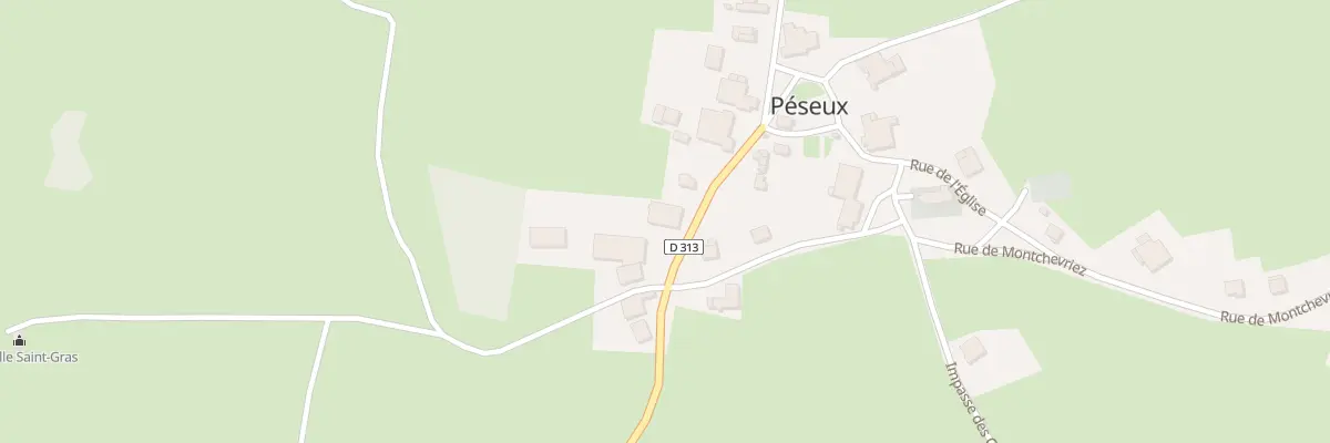 Plan du 8 Rue des Gelines à Péseux