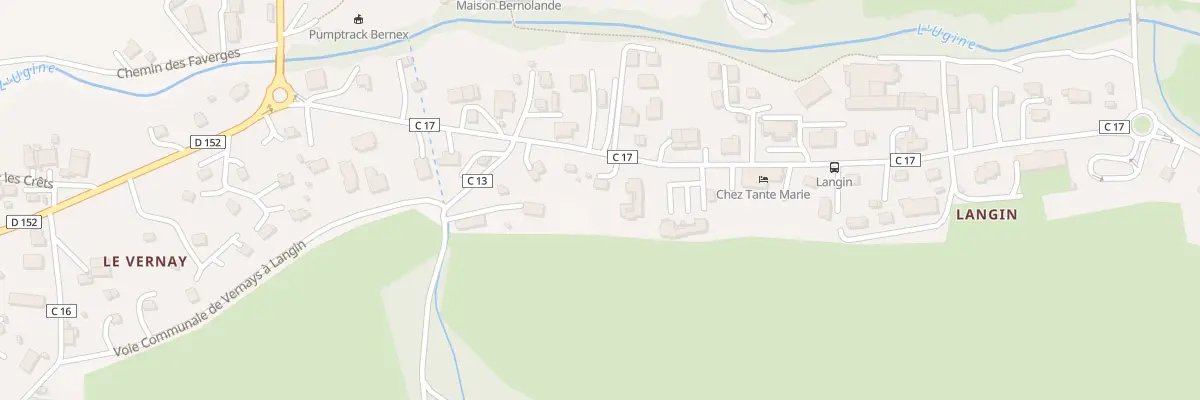 Plan du 270 Rte du Télésiège à Bernex
