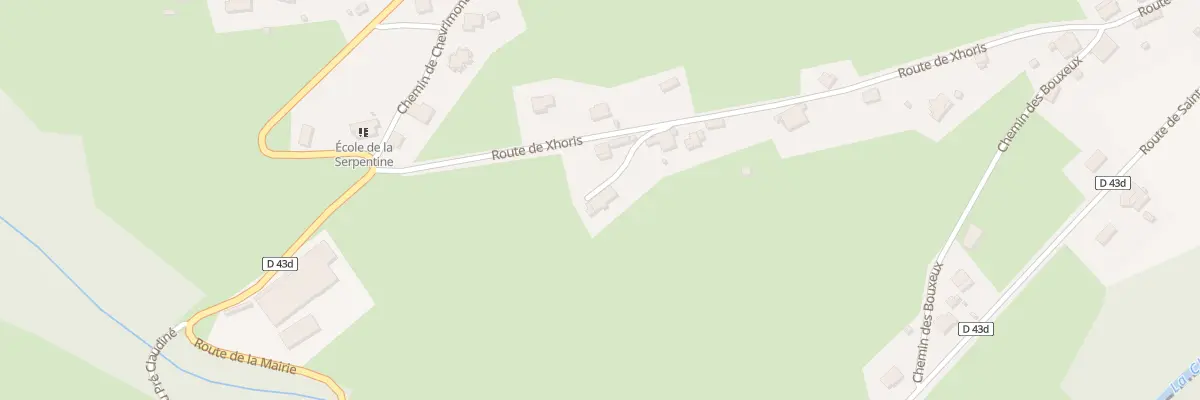 Plan du 15 Rte de Xhoris à Cleurie