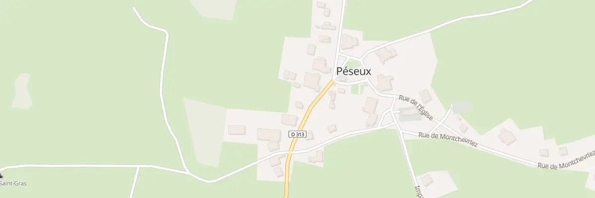 Plan du 6 Rue des Gelines à Péseux