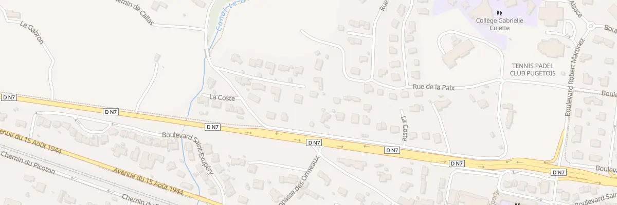 Plan du 4 Che de Callas à Puget-sur-Argens