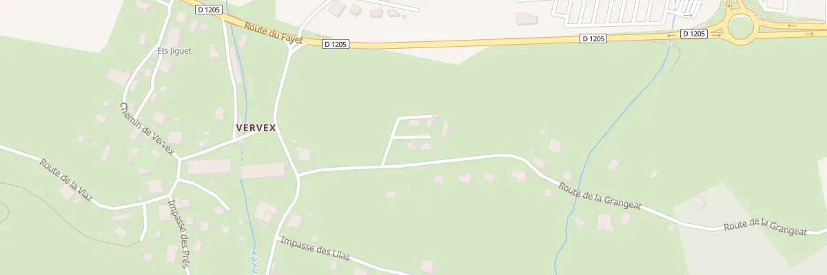 Plan du 970 Rte de Grangeat à Domancy