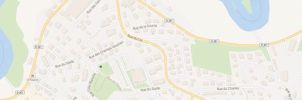 Plan du 12 Rue du Col à Villers-le-Lac