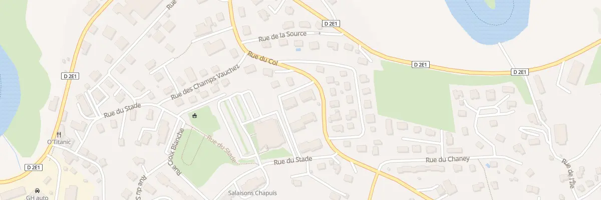 Plan du 15A Rue du Stade à Villers-le-Lac