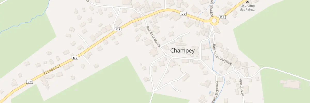 Plan du 19 Rue de la Mairie à Champey