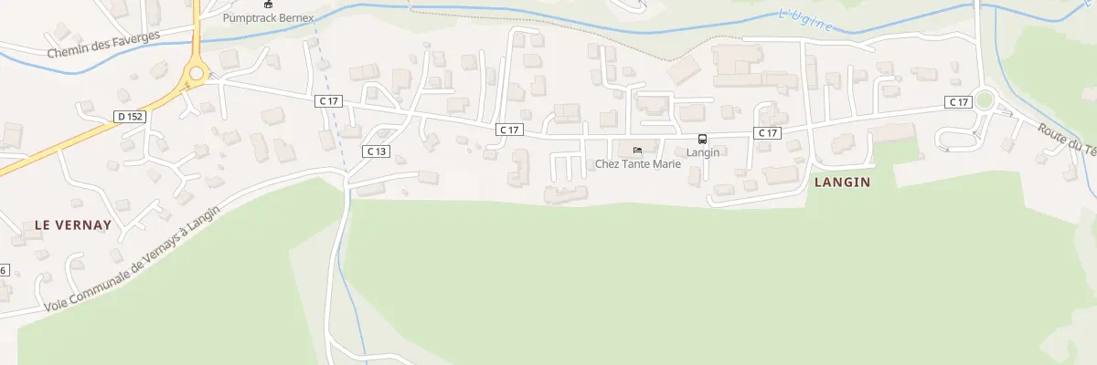 Plan du 296 Rte du Télésiège à Bernex