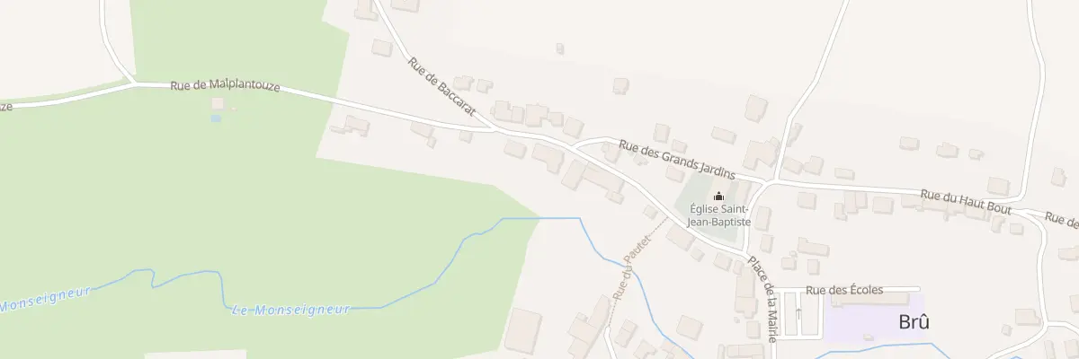 Plan du 11 Rue de Baccarat à Brû