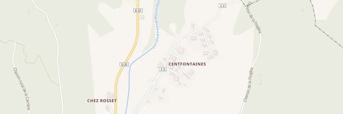 Plan du 286 Rte de Centfontaines à Bonnevaux