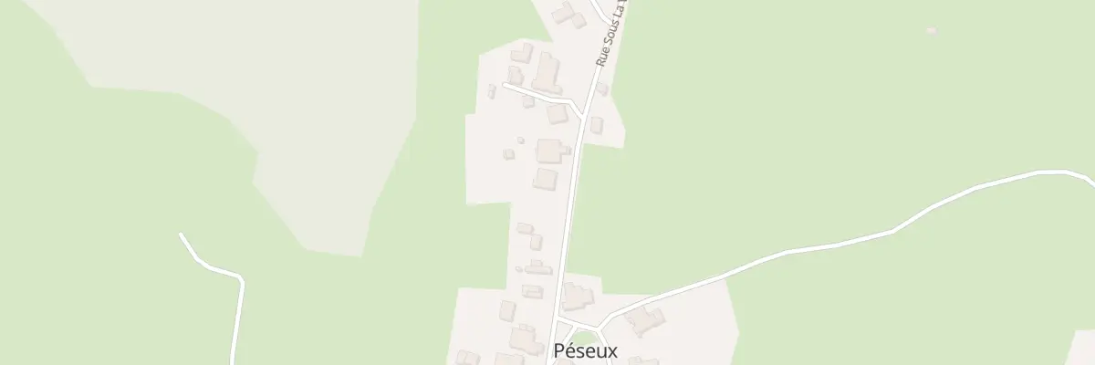 Plan de la Rue sous la Velle à Péseux