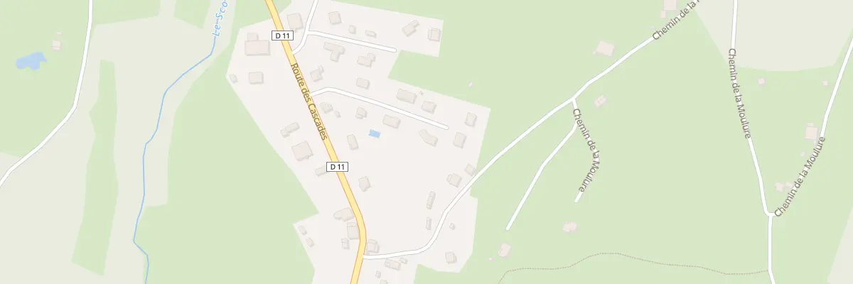 Plan du 8 Rte des Cascades à Tendon