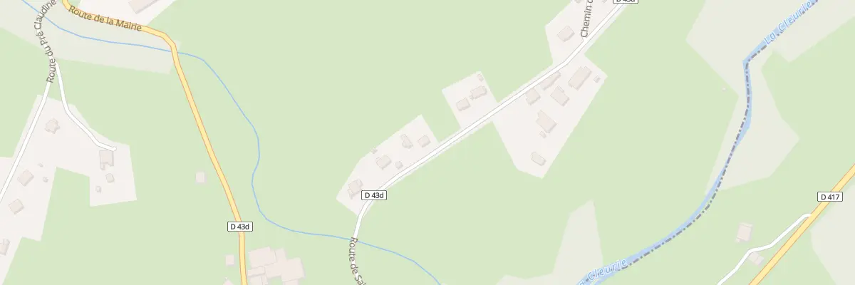 Plan du 21 Rte de St Ame à Cleurie