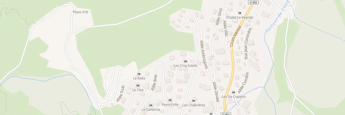 Plan du 254 All Mancini à Vars