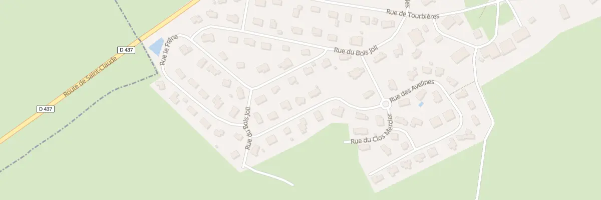 Plan du 5 Rue des Avelines à La Chenalotte
