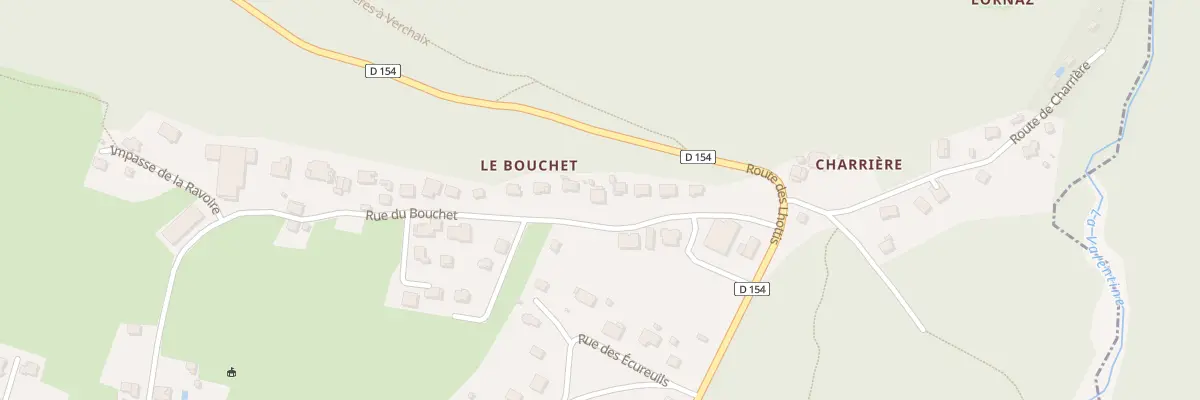 Plan du 601 Rue du Bouchet à Verchaix