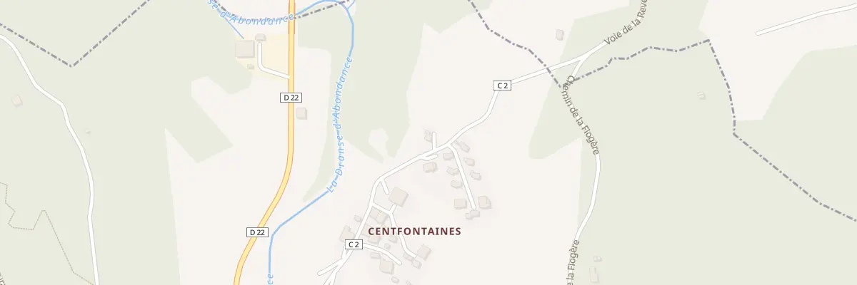Plan du 409 Rte de Centfontaines à Bonnevaux