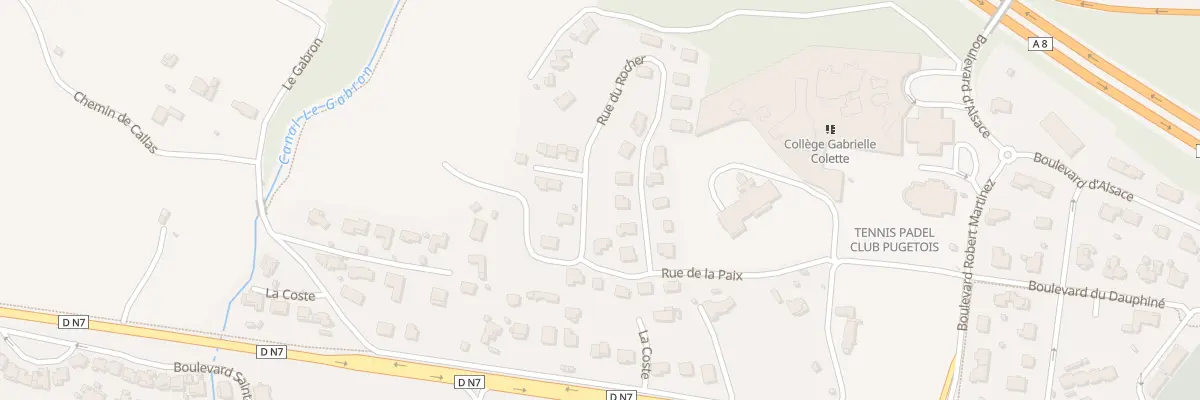 Plan du 317 Rue du Rocher à Puget-sur-Argens